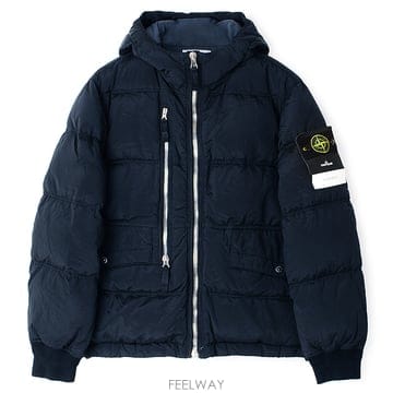 25FW 스톤 나일론메탈 후드 패딩 네이비 K2S154100088 S0019 V0020