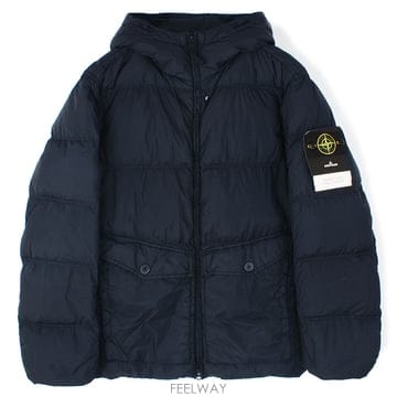 25FW 스톤 크링클랩스 후드 패딩 네이비 K2S154100011 S0A23 V0020