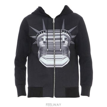 닐바렛 데칼코마니 여신상 집업