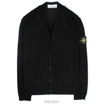 25FW 스톤 와펜 울 가디건 블랙 K2S155100068 S00C4 V0029