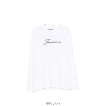 Jacquemus �׶�����Ÿ �ؿ� ��ũ���� ���� LOGO COTTON Ƽ���� TSU00351AJ00289100�׶�����Ÿ �ؿ� ��ũ���� ���� LOGO COTTON Ƽ���� TSU00