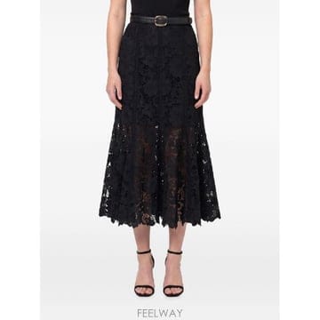 Self Portrait �׶�����Ÿ �ؿ� ���� ��Ʈ����Ʈ ���� LACE MIDI ��ĿƮ AW26 049MSK BBLACK�׶�����Ÿ �ؿ� ���� ��Ʈ����Ʈ ���� LACE MIDI ��ĿƮ 