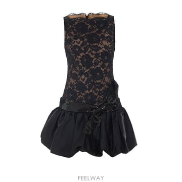 26 F/W 셀프 포트레이트 헴 미니 드레스 013S/BLACK B0012261894