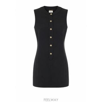 26 F/W 생로랑 미니 버튼 & 크리스탈 드레스 876016/Y6C B0012261897