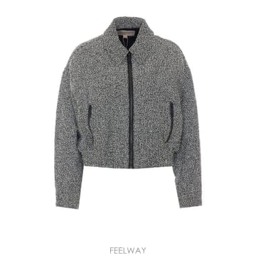 26 F/W 마이클 코어스 트위드 봄버 MT620LUH6U/004 B0012261902