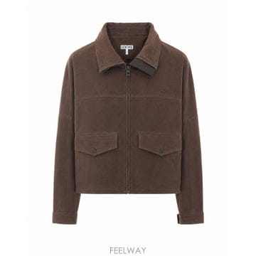 26 F/W 로에베 L 로에베 로고 스웨이드 GOATSKIN 자켓 S B0012261905