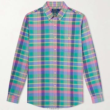 Ralph Lauren 26 FW ���� �����η� ��Ƽ üũ ��ư�ٿ� Į�� ũ������ ��ư �ս����� ����26 FW ���� �����η� ��Ƽ üũ ��ư�ٿ� Į�� ũ������ 