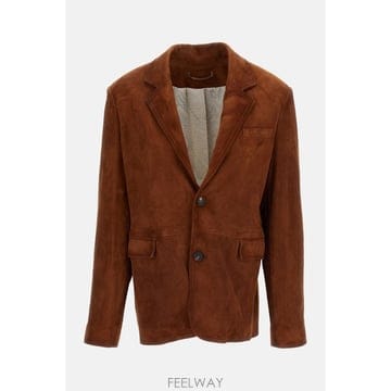 골든구스 레더 자켓 Brown