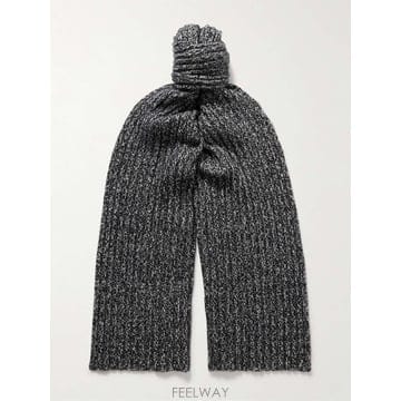 26 F/W 로로 피아나 ALAGNA 리브드 캐시미어블렌드 스카프 F B0081441454