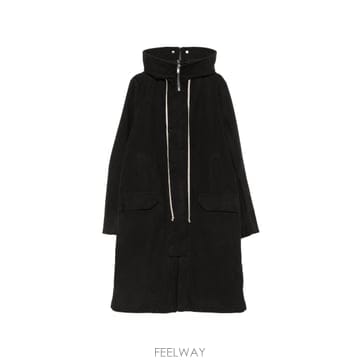 Rick Owens �������� drawstring hood zipped coat 12127978979592 TP724629706�������� drawstring hood zipped coat 12127978979592 TP