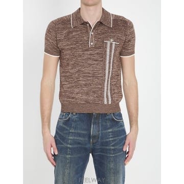 26 S/S 베르사체 MOULINE 니트 폴로 셔츠 10244481A B0021960962