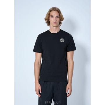 26 FW 몽클레어 남성 로고 모티프 코튼 저지 티셔츠 L2091 8C00025 89AUG 999 TP876