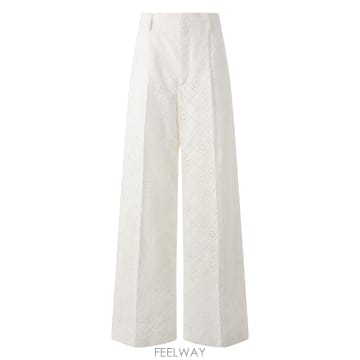 26SS 알베르타 페레티 Eyelet 팬츠 in 코튼 Blend 032116220002 TP575548534