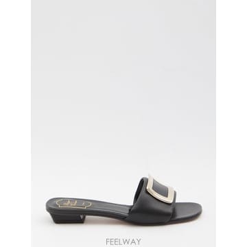 로저 비비에 Square buckle 레더 slides RVW8164492091TB999 TP57039676
