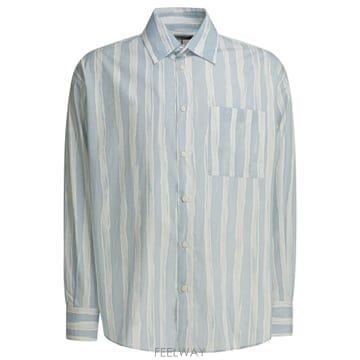 Jacquemus 26SS ��ũ���� Striped ��ư ���� SHM00605AW00691BLUEBEIGEGOUACHEPRINT26SS ��ũ���� Striped ��ư ���� SHM00605AW00691BLUEBEI