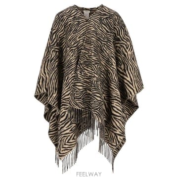[A94]펜디 FXX717B1W0F0VG2 여성 자켓 FENDI FENDI Wool Poncho With A