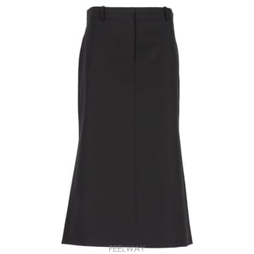 [A94]펜디 FQ7767B1H8F0QA1 여성 스커트 치마 FENDI FENDI Black Grain De