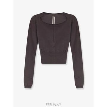 [N85]릭오웬스 RP02F5617 여성 니트 스웨터 가디건 RICK OWENS Virgin wool swe