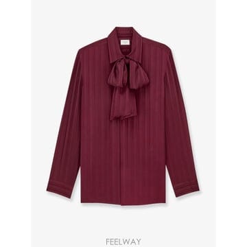 [N85]생로랑 838125 여성 셔츠 블라우스 남방 SAINT LAURENT Cassandre Lavall