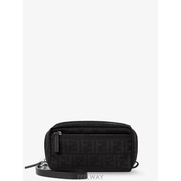 [N85]펜디 8N0216 남성 클러치 파우치 가방 FENDI FF Zucca jacquard fabric