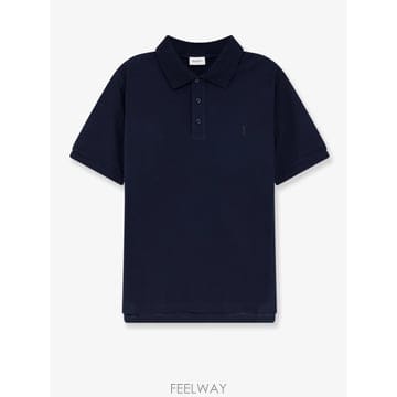 [N85]생로랑 A001BF 남성 폴로티셔츠 피케셔츠 폴로티 SAINT LAURENT Pique cotton