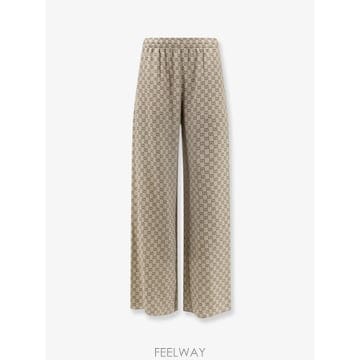 [N85]구찌 A003ZB 여성 트라우저 바지 팬츠 면바지 GUCCI Gucci Primavera silk