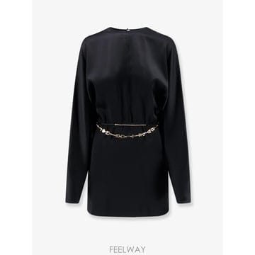 [N85]생로랑 A000J5 여성 원피스 드레스 점프수트 SAINT LAURENT Mini Lenght Dr