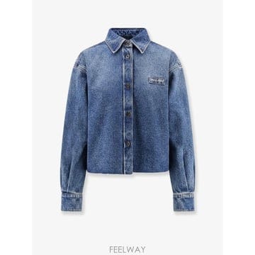 [N85]미우미우 GWC132SOOO 여성 셔츠 블라우스 남방 MIU MIU Denim shirt with