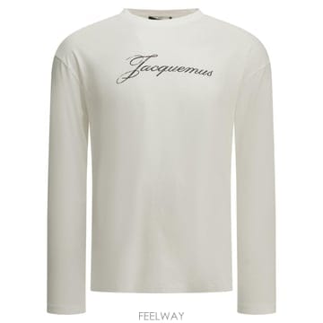 [V90]쟈크뮈스 TSU00351AJ00289WHITE 남성 티셔츠 긴팔 반팔 Jacquemus Crew N