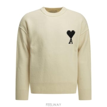 [V90]아미 UKS838018151 남성 니트 스웨터 가디건 Ami de Coeur Crew Neck Sw