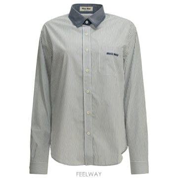 [V90]미우미우 MK2053189FF022X S OOO 여성 셔츠 남방 블라우스 Casual shirt w