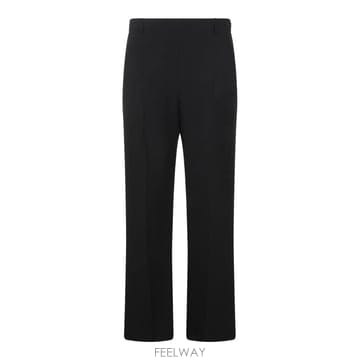 [B47]카이트 3206586200 여성 팬츠 트라우져 바지 BLACK WOOL PANTS