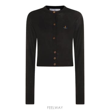 [B47]비비안웨스트우드 1803002UY005EN401 여성 니트 스웨터 가디건 BLACK WOOL CRO