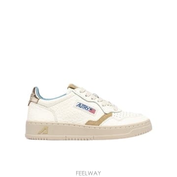 26SS Autry Medalist 로우 아이보리 화이트 레더 스니커즈 AULWNE15 TP570814508