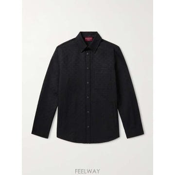 구찌 모노그램 코튼블렌드 자카드 셔츠 838551ZAF4S B0082125703