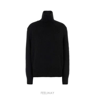 [X45]더로우 R000629Y1032 BLK 여성 티셔츠 민소매 탑 나시 Black cashmere ble