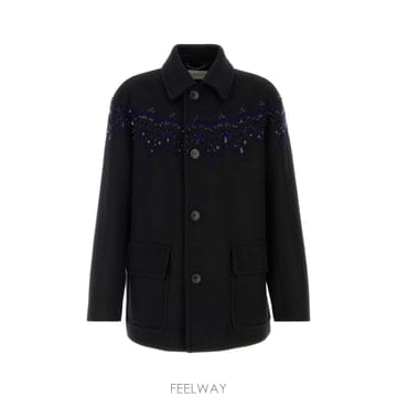 Dries Van Noten [X45]�帮���ݳ�ư 2620202404216 900 ���� ��Ʈ ���� �� Ʈ��ġ ���� Black wool b[X45]�帮���ݳ�ư 2620202404216 900 ���� ��Ʈ ���� �� 