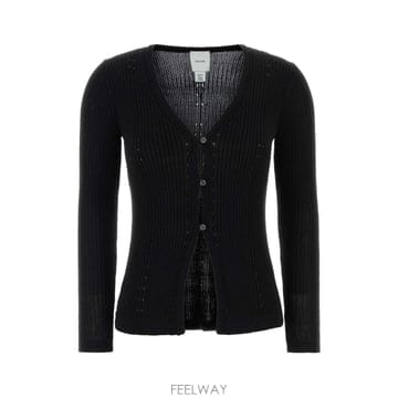 [X45]캘빈클라인 LV047G317G UB1 여성 스웨터 니트 가디건 Black knit cardigan