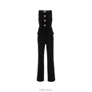 Self Portrait [X45]������Ʈ����Ʈ AW26062JSB BLACK ���� ������Ʈ ������ Black wool jumpsui[X45]������Ʈ����Ʈ AW26062JSB BLACK ���� ������Ʈ ��