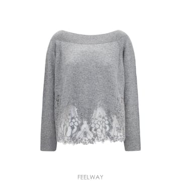 [K68]에르마노설비노 D495M312APTPYU N1704 여성 니트 스웨터 가디건 Boat neck la