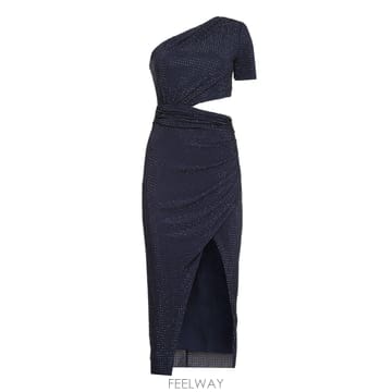 23SS Self portrait Hot Fix 컷 아웃 드레스 RS23057MNNAVY TP57211819