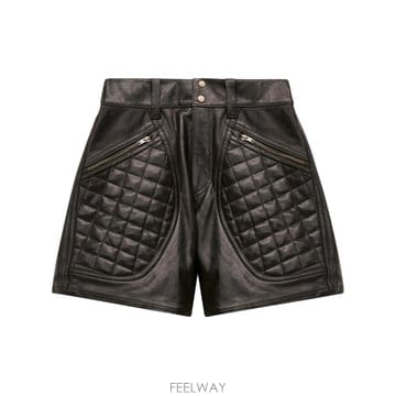 24FW 이자벨마랑 Candice 레더 숏츠 SH0172FBB3B02I01BK TP577071244