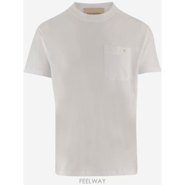 26FW 발렌티노 VLTN 크루 넥 T 셔츠 9V3MG10VBGR0BO TP576568922