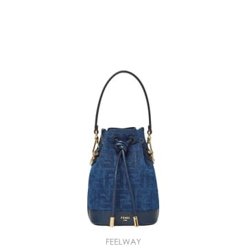 Fendi MON TRESOR FLOACKED FF 데님 미니 백 8BS109AVR6F1UJW TP57102