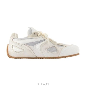 악셀아리가토 스니커즈 in 레더 앤 technical fabric  Rubber sole  Tonal 레이스
