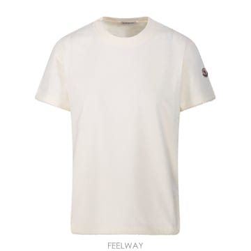 Moncler 코튼 t 셔츠 with 쇼트 sleeves L10938C0002789AUO034 TP57243