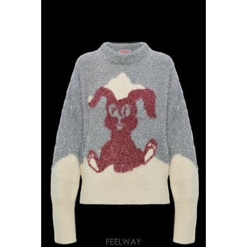 26SS KENZO 스웨터 with metallic thread FG52PU7383DTAG TP5733770