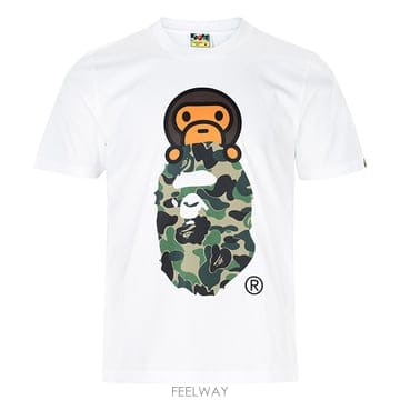 Bape ������ 26SS ȭ��Ʈ �׸� ABC ī�� ���Ϸ� �� ������ ��� Ƽ���� 002TEM302012L WHIT������ 26SS ȭ��Ʈ �׸� ABC ī�� ���Ϸ� �� ������ ���