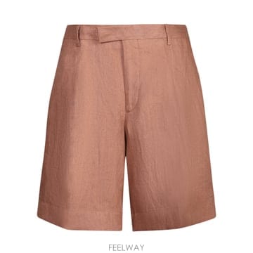 Lardini 26SS Lardini ǻ�� linen Bermuda ���� in burnt hue  Minimalist de26SS Lardini ǻ�� linen Bermuda ���� in burnt hue  Min