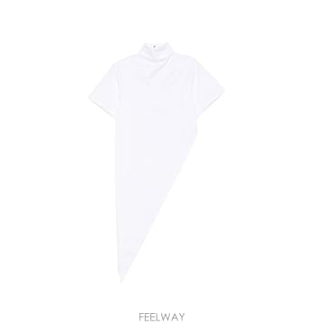 알라이아 코튼 비대칭 탑 AA9I0033J103D000 B0712046397